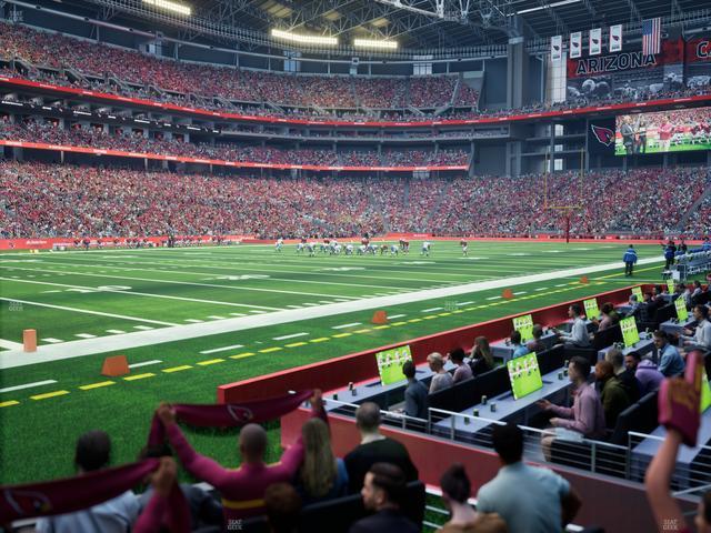 Official view from Section 135 at State Farm Stadium