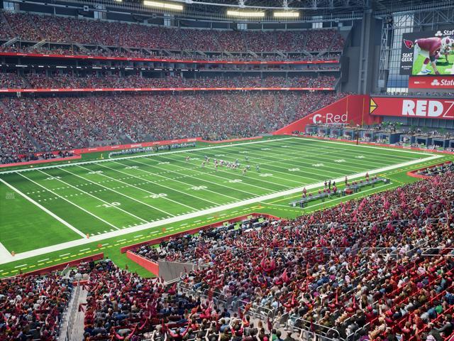 Official view from Section 218 at State Farm Stadium