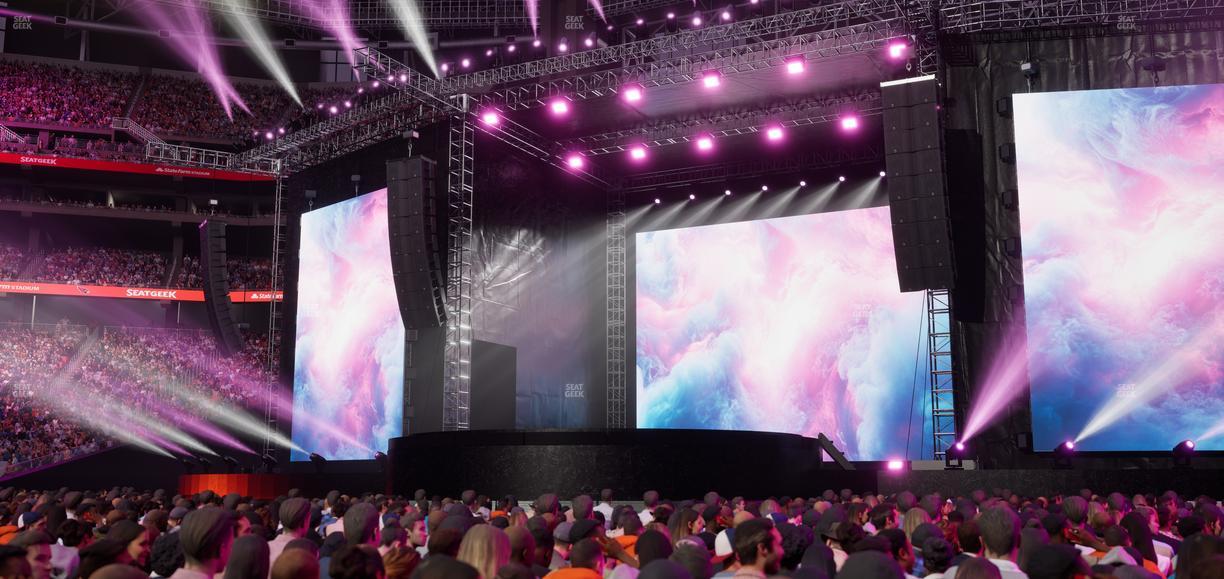 State Farm Stadium - Section Floor D Seat View