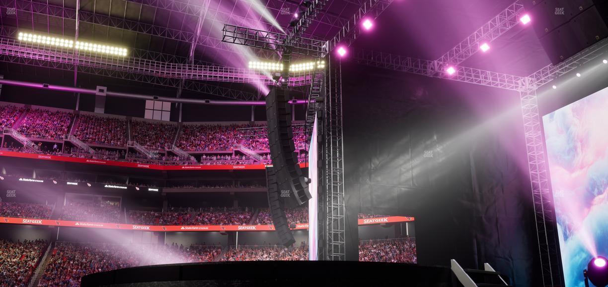 State Farm Stadium - Section Floor D Seat View