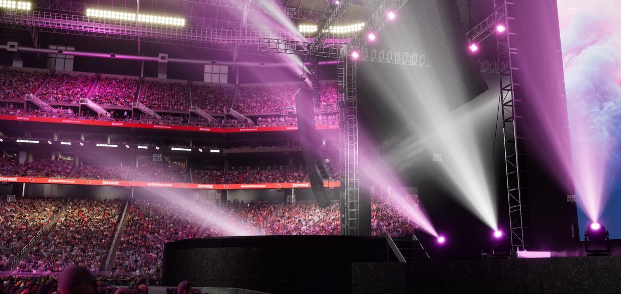 State Farm Stadium - Section Floor E Seat View