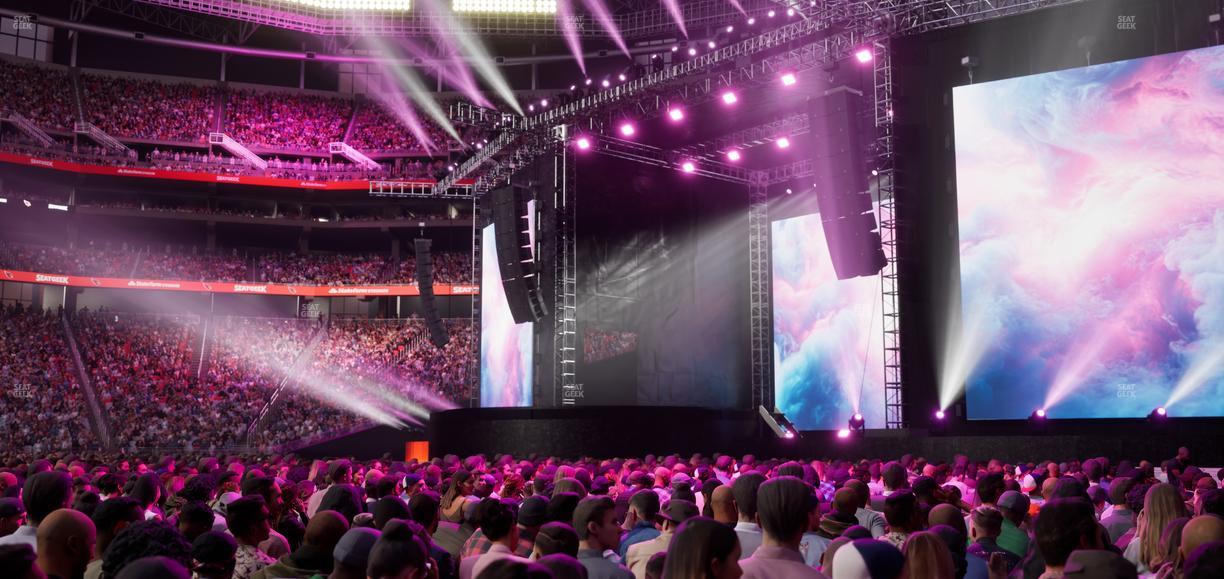 State Farm Stadium - Section Floor E Seat View