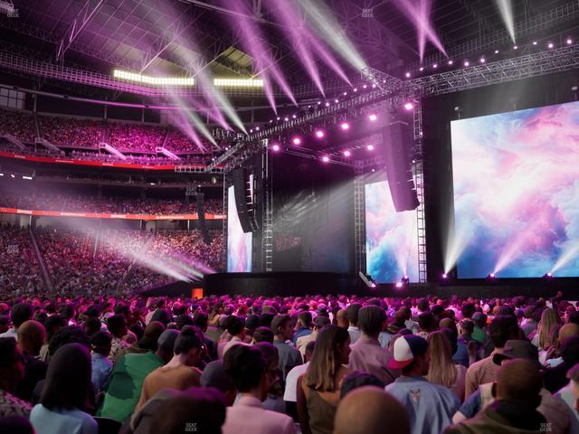 State Farm Stadium - Section Floor E Seat View