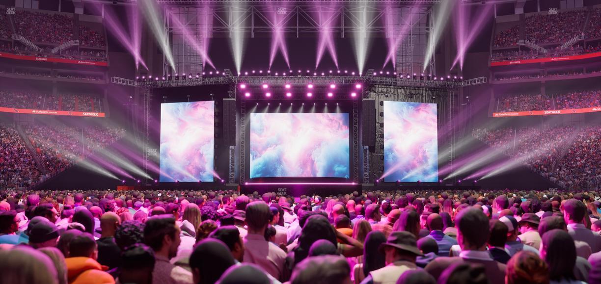 State Farm Stadium - Section Floor H Seat View