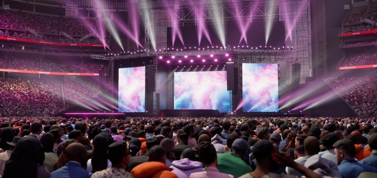 State Farm Stadium - Section Floor N Seat View