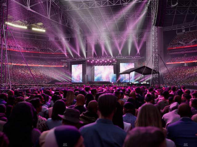 State Farm Stadium - Section Floor N Seat View