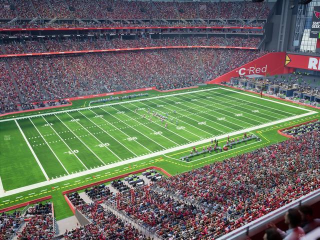 Official view from Section Ring Of Honor Wc 418 at State Farm Stadium