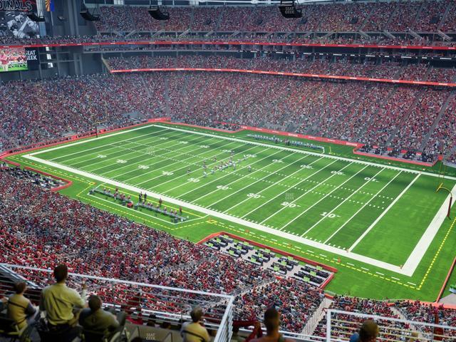 Official view from Section Terrace 406 at State Farm Stadium