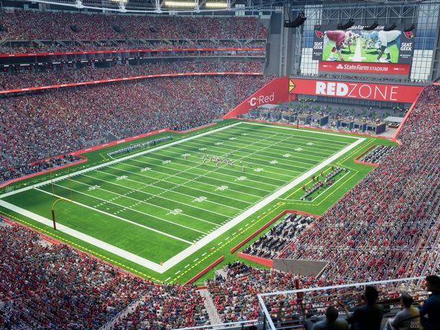 Official view from Section Terrace 422 at State Farm Stadium