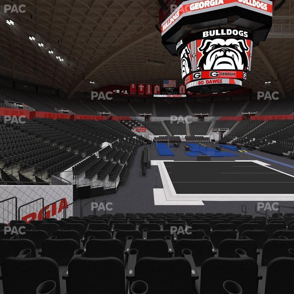 Stegeman Coliseum - Section A Seat View