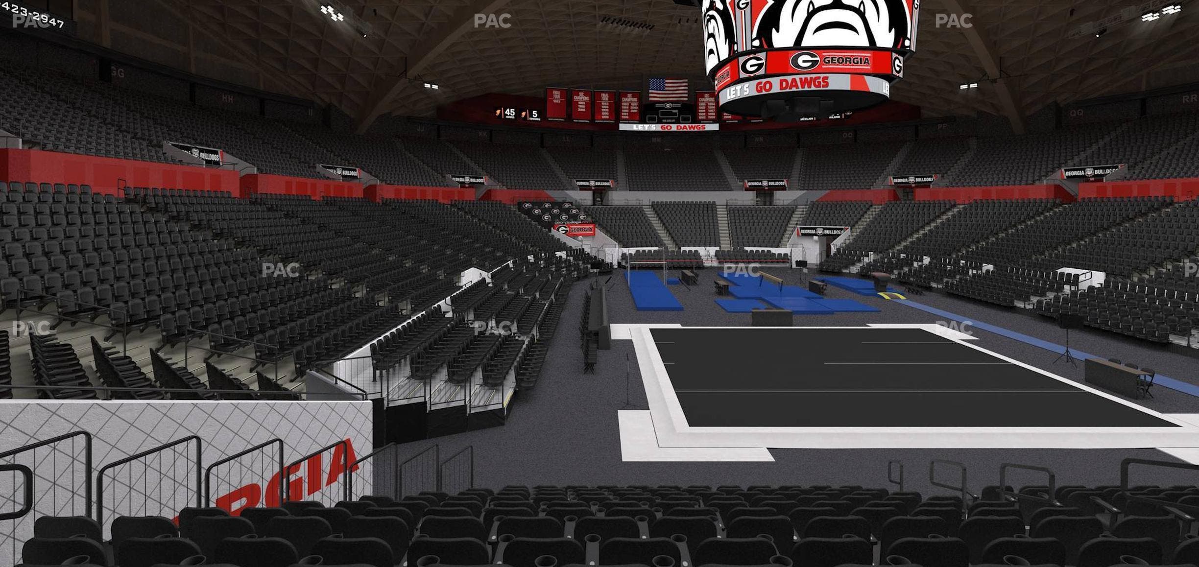 Stegeman Coliseum - Section A Seat View