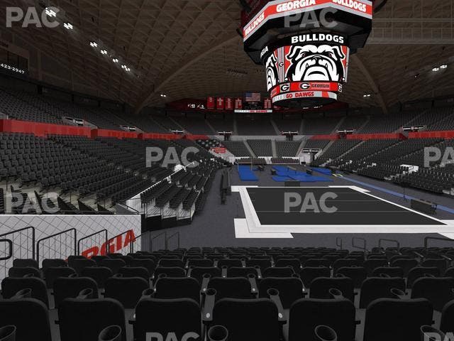 Stegeman Coliseum - Section A Seat View