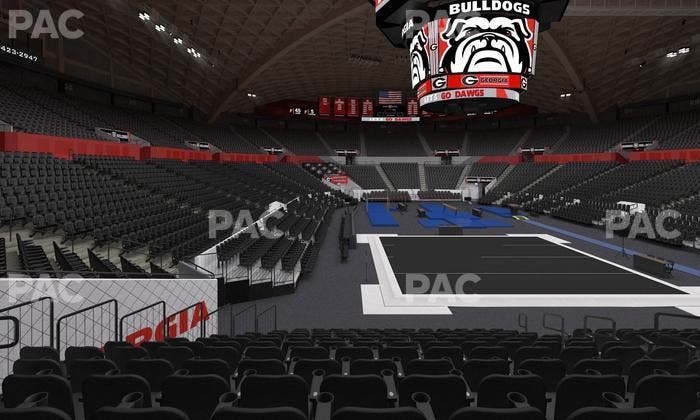 Stegeman Coliseum - Section A Seat View