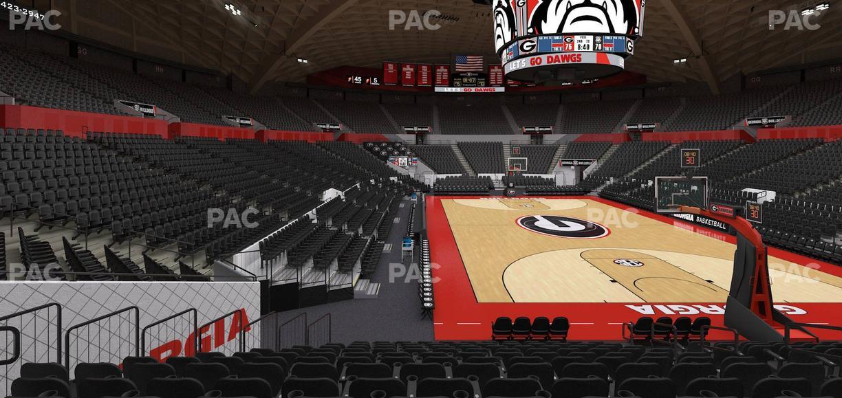 Stegeman Coliseum - Section A Seat View