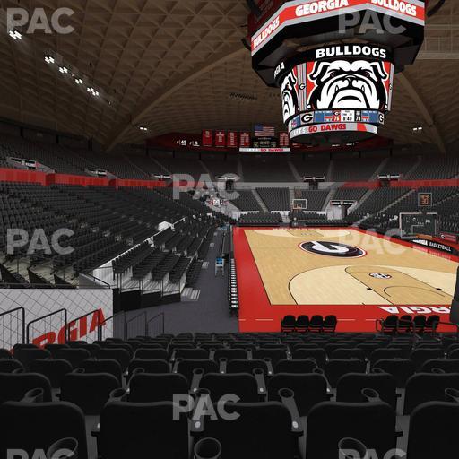 Stegeman Coliseum - Section A Seat View