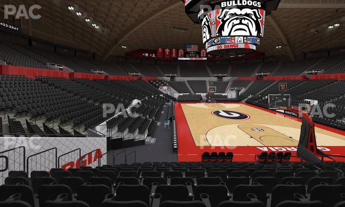Stegeman Coliseum - Section A Seat View
