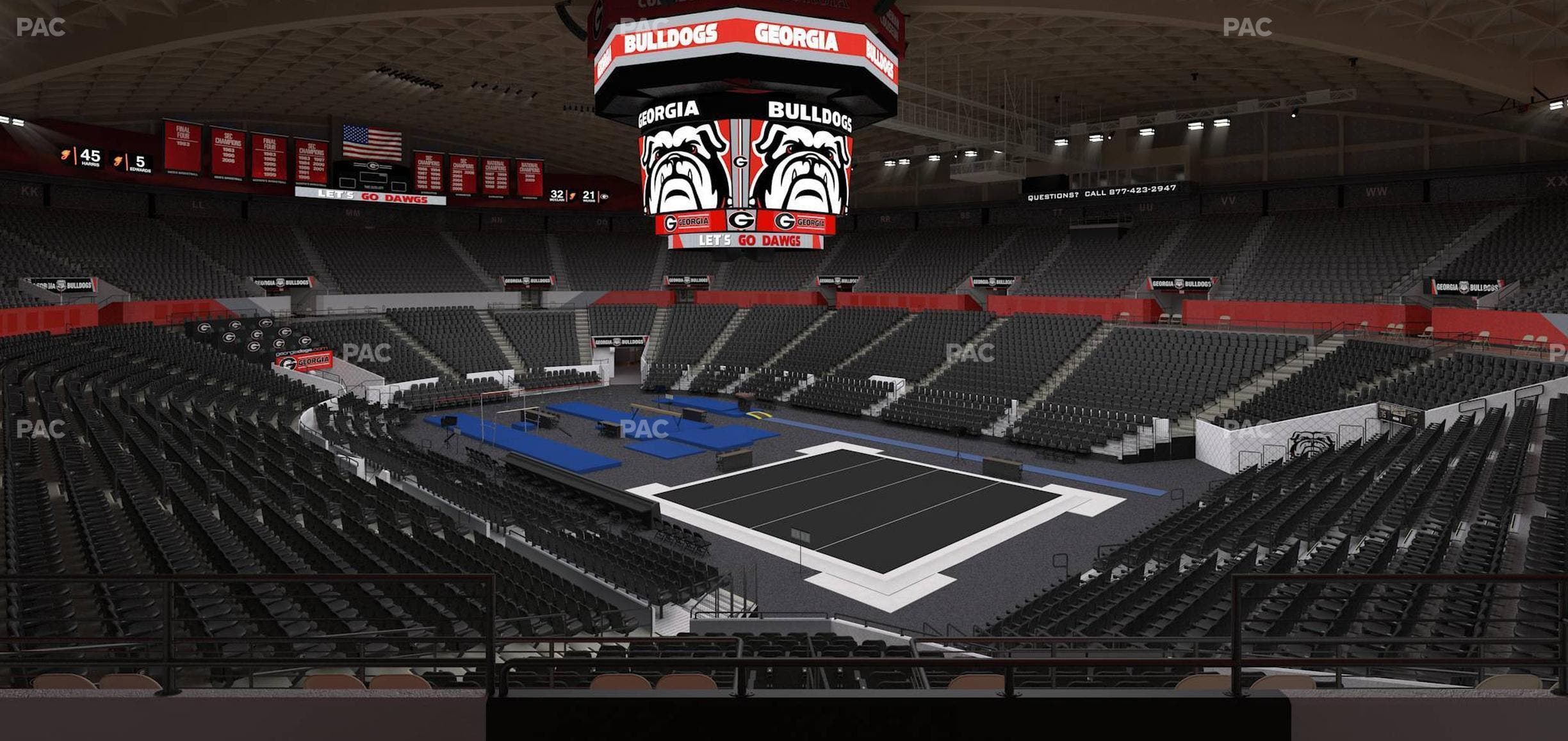Stegeman Coliseum - Section Aa Seat View