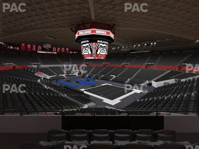 Stegeman Coliseum - Section Aa Seat View