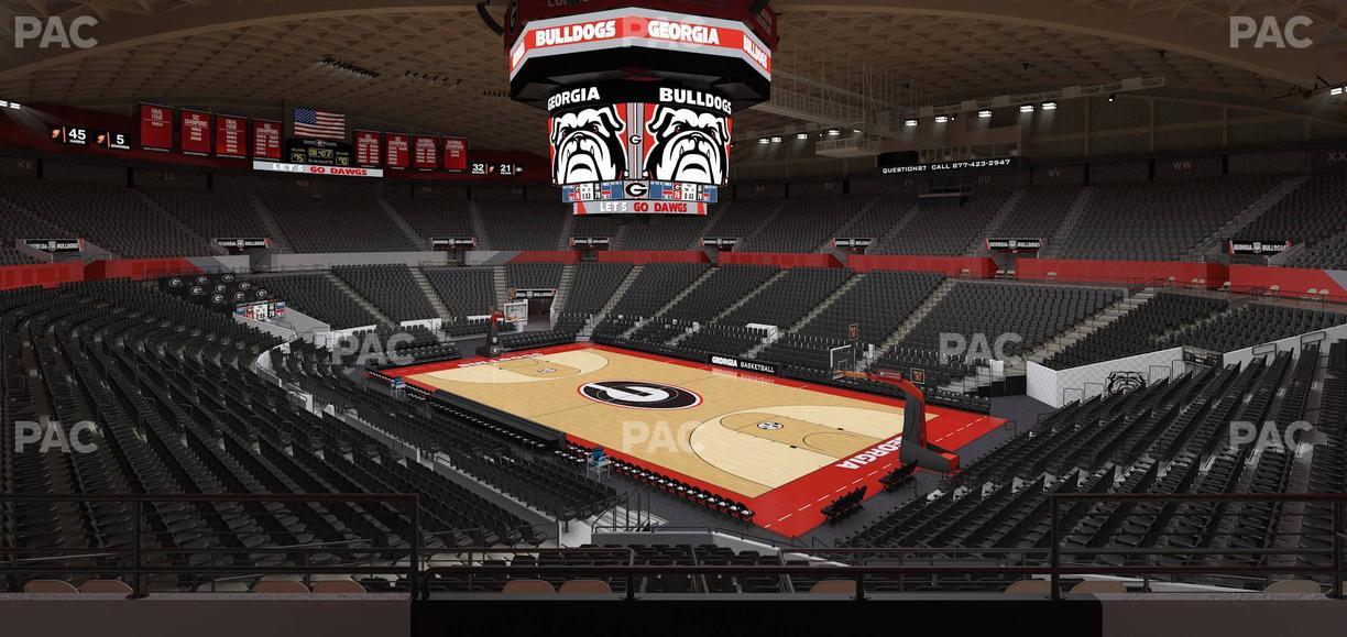 Stegeman Coliseum - Section Aa Seat View