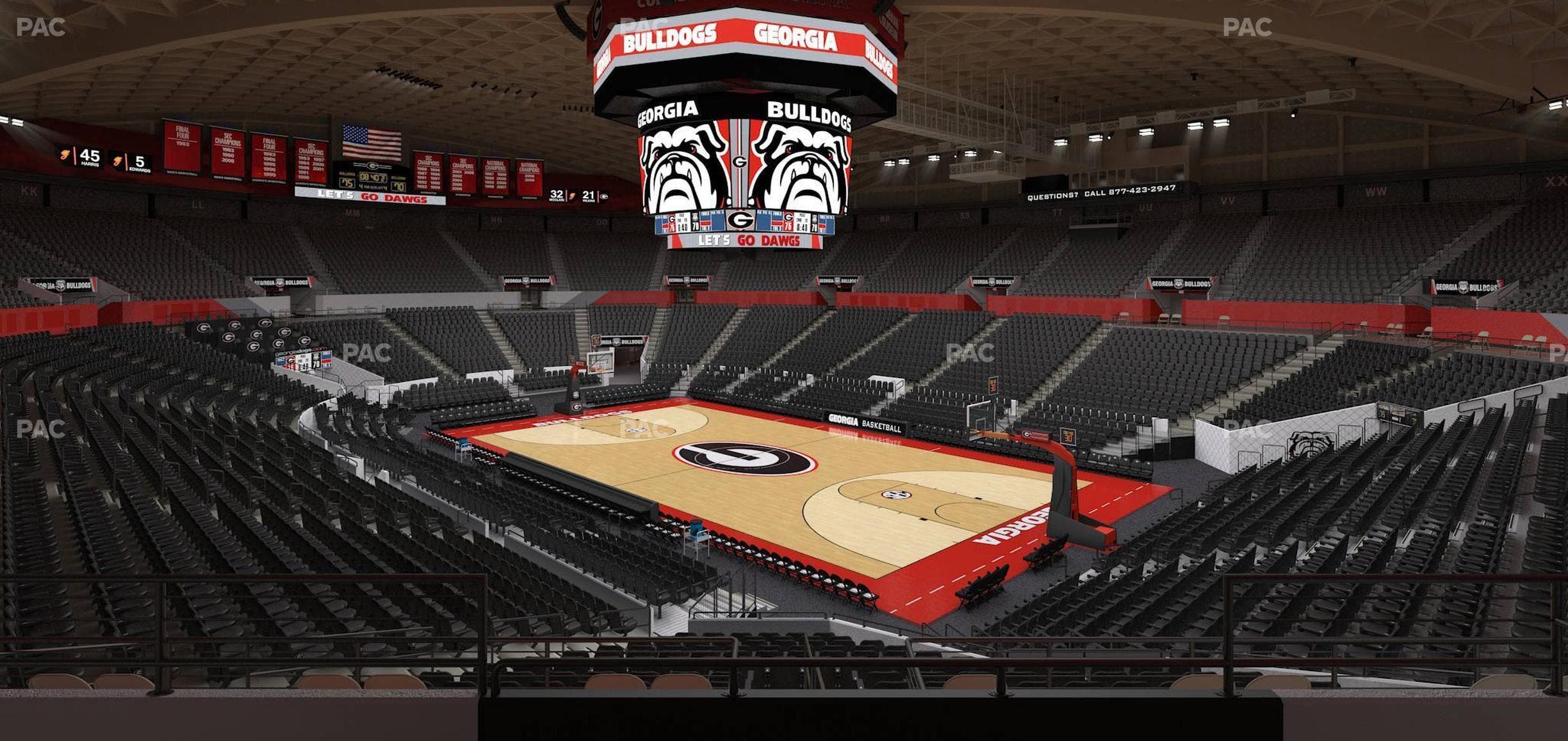 Stegeman Coliseum - Section Aa Seat View