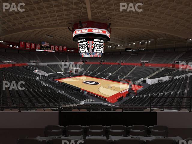 Stegeman Coliseum - Section Aa Seat View