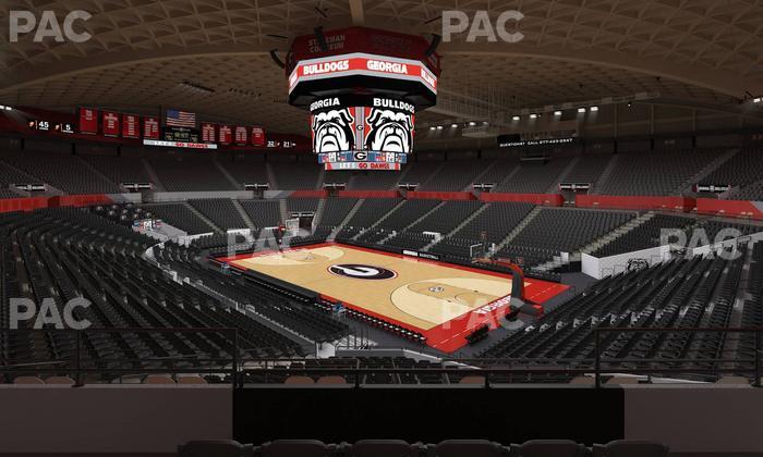 Stegeman Coliseum - Section Aa Seat View