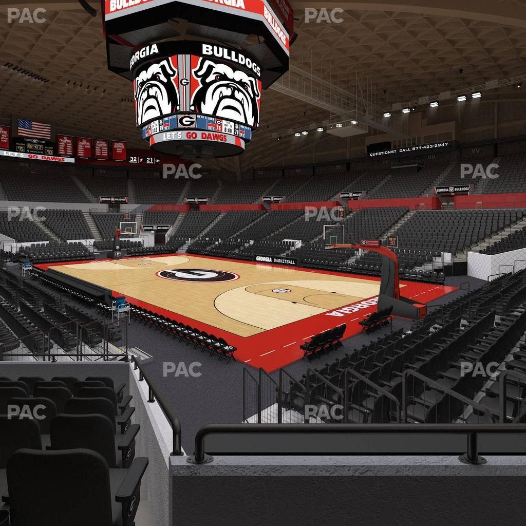 Stegeman Coliseum - Section B Seat View