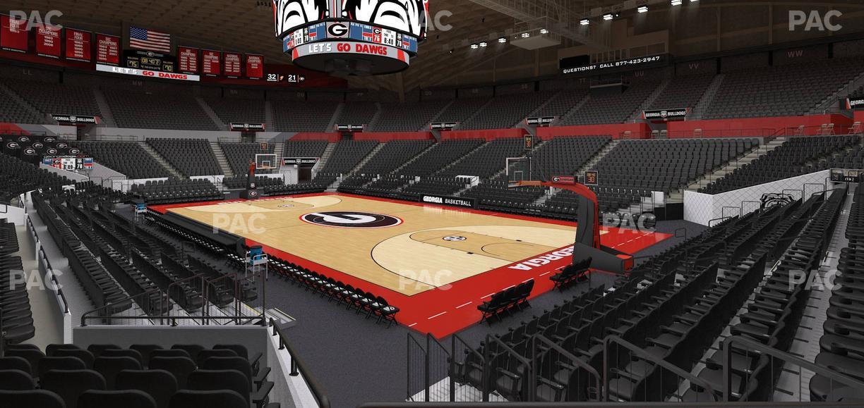 Stegeman Coliseum - Section B Seat View