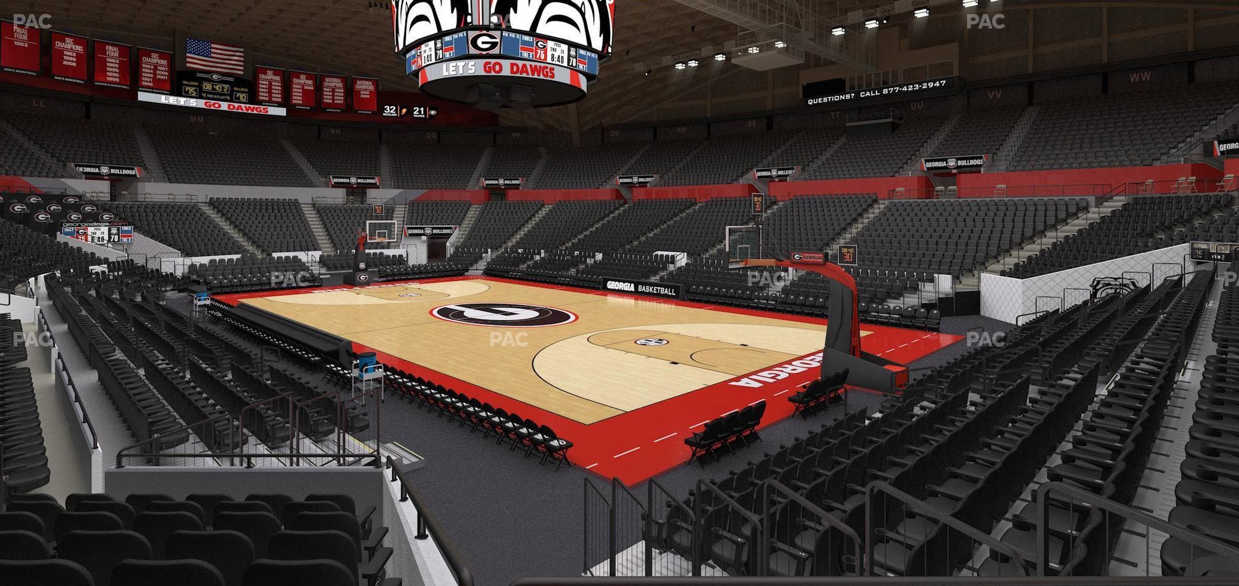 Stegeman Coliseum - Section B Seat View