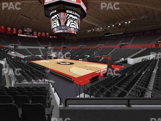 Stegeman Coliseum - Section B Seat View