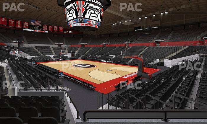 Stegeman Coliseum - Section B Seat View