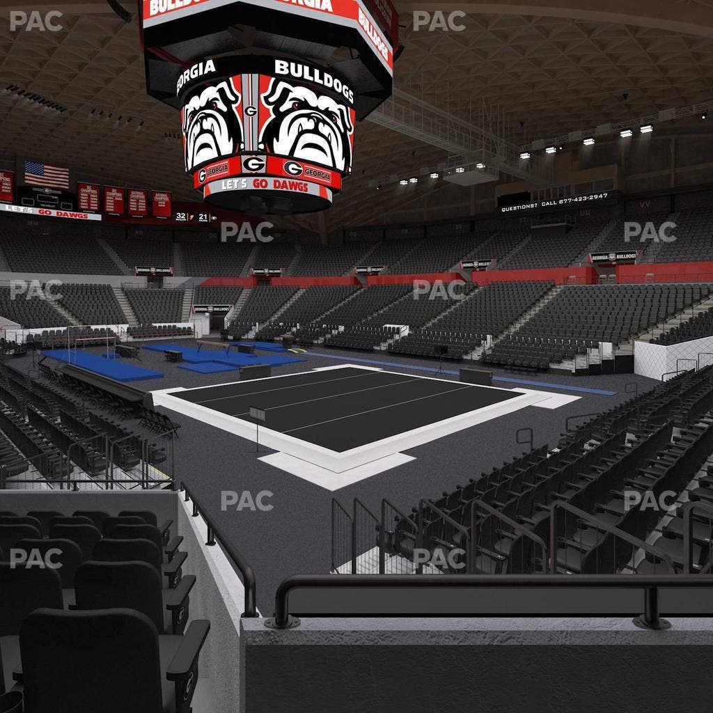 Stegeman Coliseum - Section B Seat View