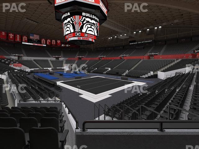 Stegeman Coliseum - Section B Seat View
