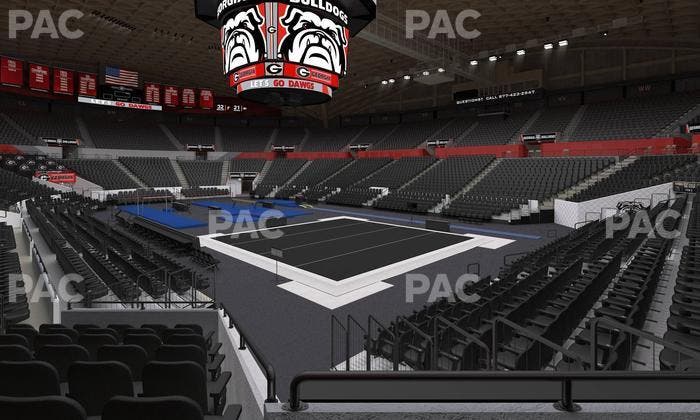 Stegeman Coliseum - Section B Seat View