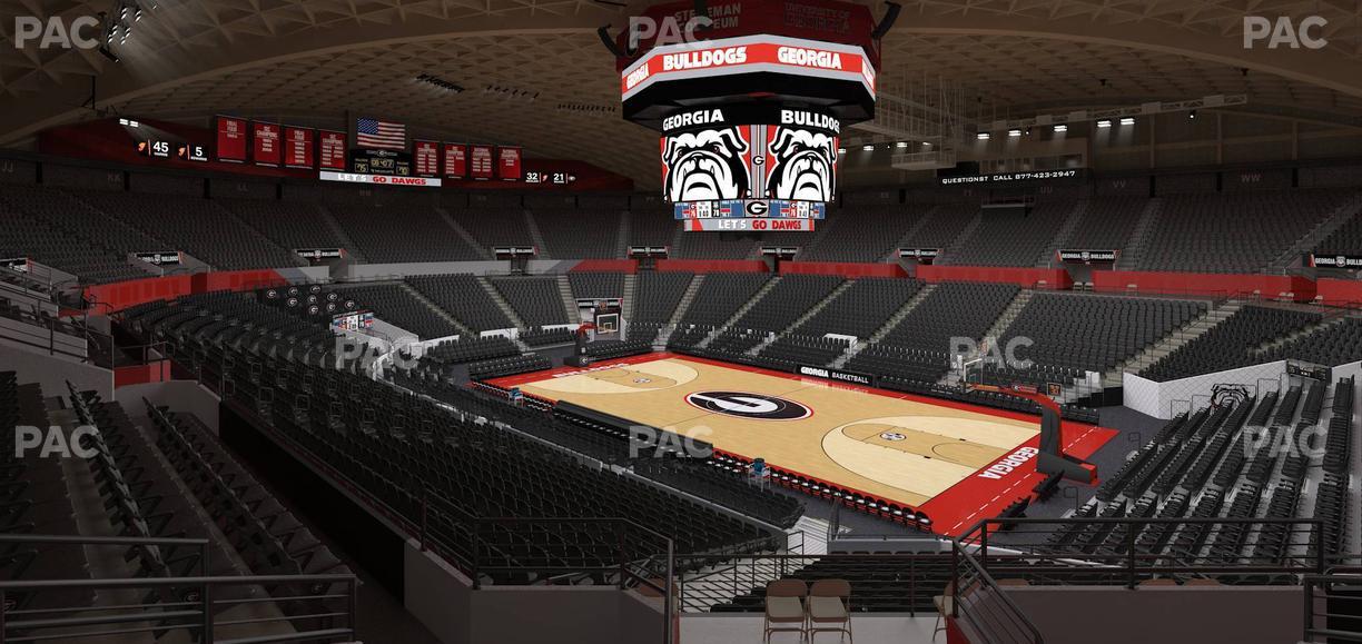 Stegeman Coliseum - Section Bb Seat View