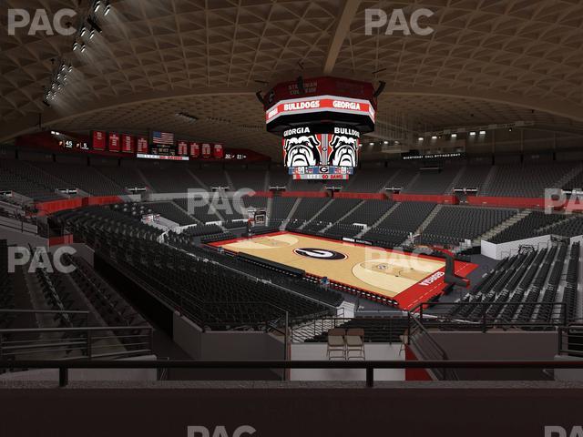 Stegeman Coliseum - Section Bb Seat View