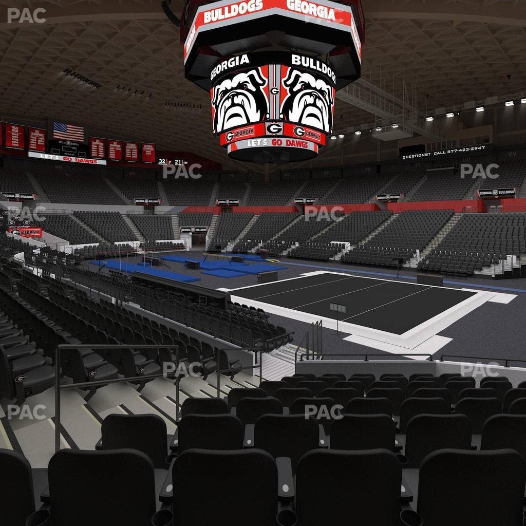 Stegeman Coliseum - Section C Seat View