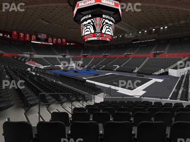 Stegeman Coliseum - Section C Seat View