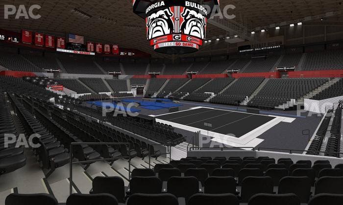 Stegeman Coliseum - Section C Seat View