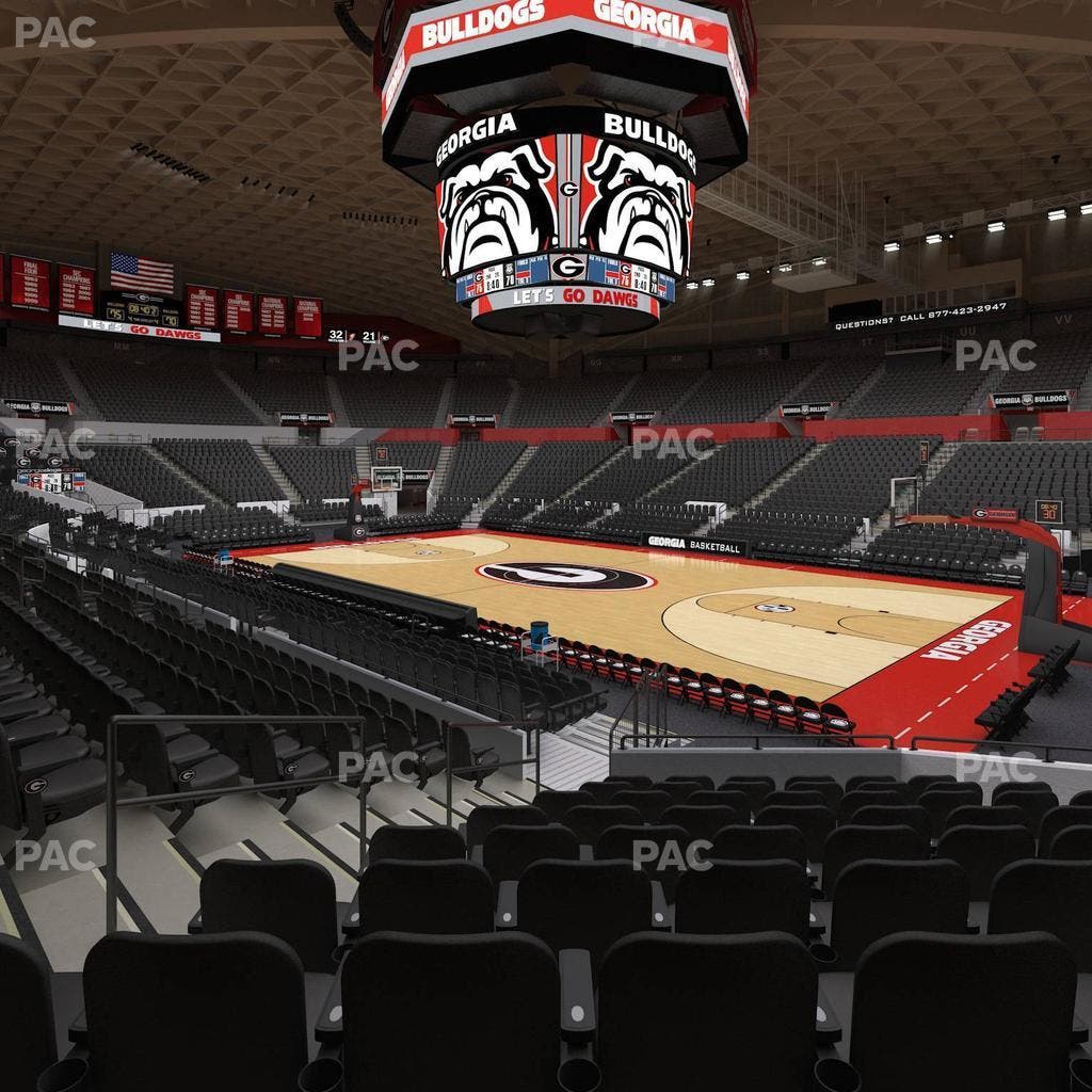 Stegeman Coliseum - Section C Seat View