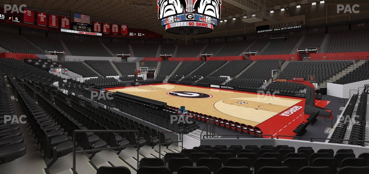 Stegeman Coliseum - Section C Seat View