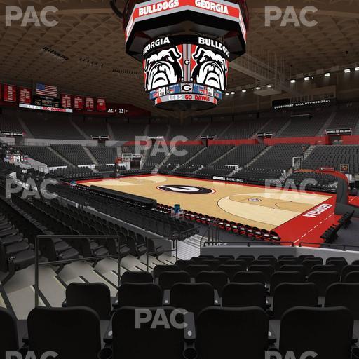 Stegeman Coliseum - Section C Seat View