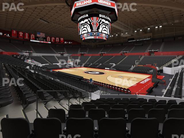 Stegeman Coliseum - Section C Seat View