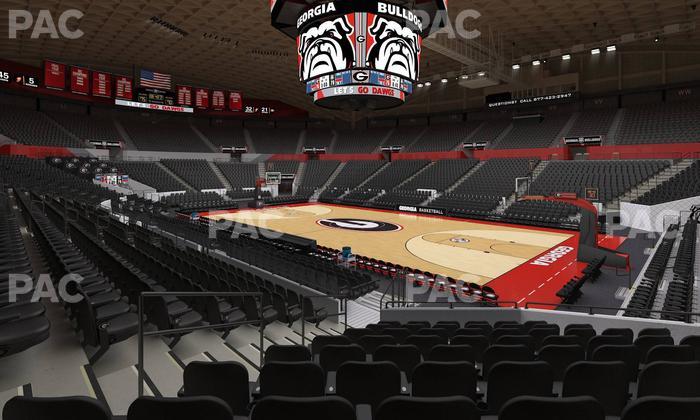 Stegeman Coliseum - Section C Seat View