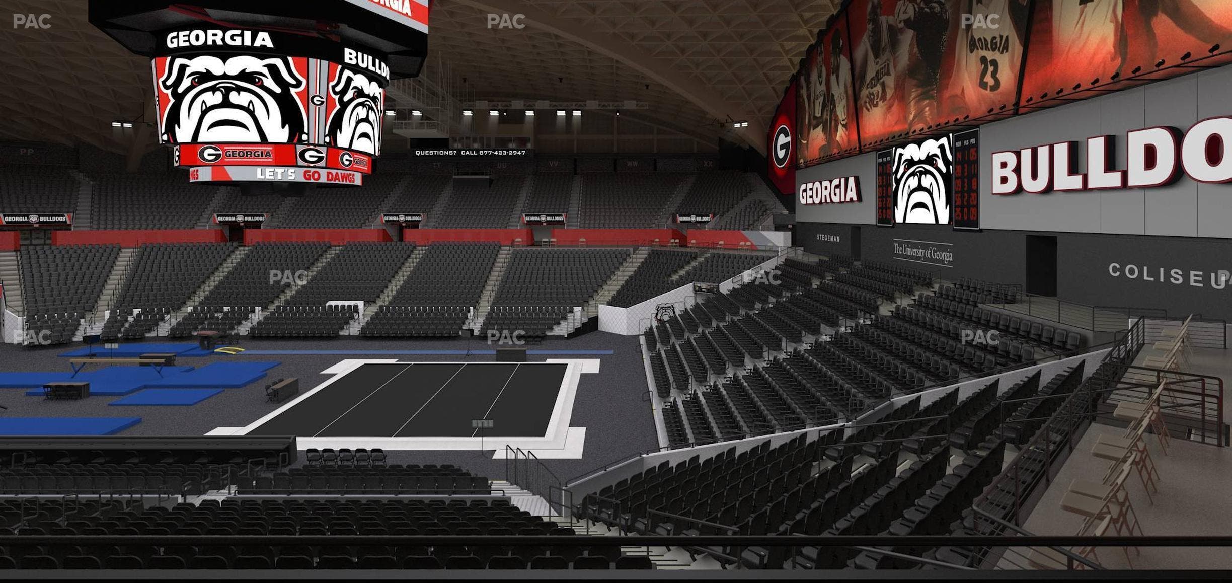 Stegeman Coliseum - Section Cc Seat View