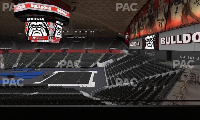 Stegeman Coliseum - Section Cc Seat View