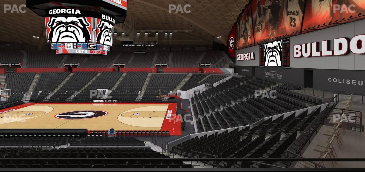 Stegeman Coliseum - Section Cc Seat View