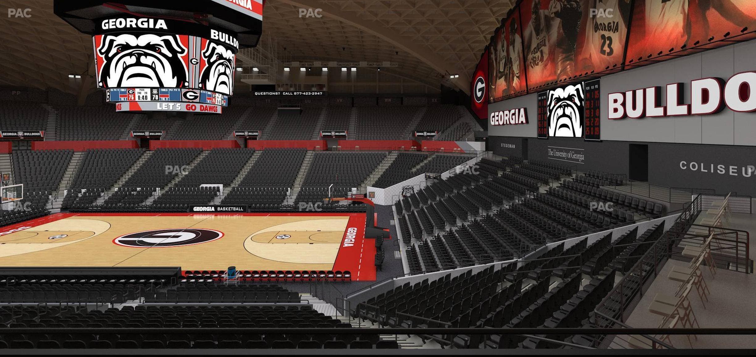 Stegeman Coliseum - Section Cc Seat View