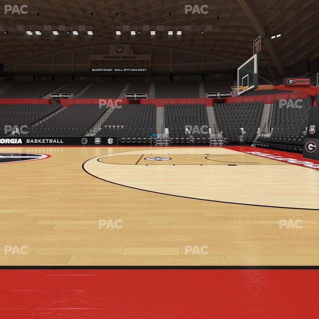 Stegeman Coliseum - Section Courtside Seat View
