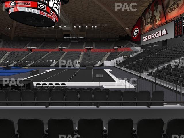Stegeman Coliseum - Section D Seat View